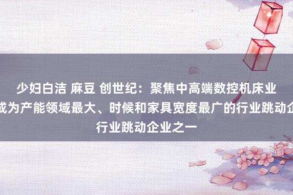 少妇白洁 麻豆 创世纪:聚焦中高端数控机床业务,已成为产能领域最大、时候和家具宽度最广的行业跳动企业之一