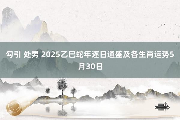 勾引 处男 2025乙巳蛇年逐日通盛及各生肖运势5月30日