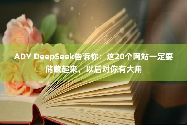 ADY DeepSeek告诉你：这20个网站一定要储藏起来，以后对你有大用