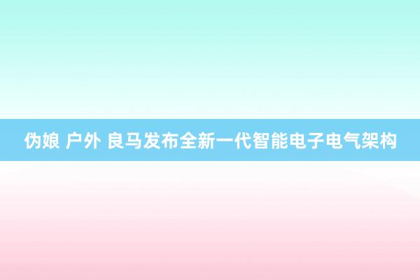 伪娘 户外 良马发布全新一代智能电子电气架构